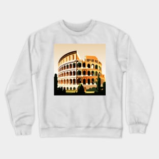 Vibrant Colosseum: A Roman Dream Crewneck Sweatshirt